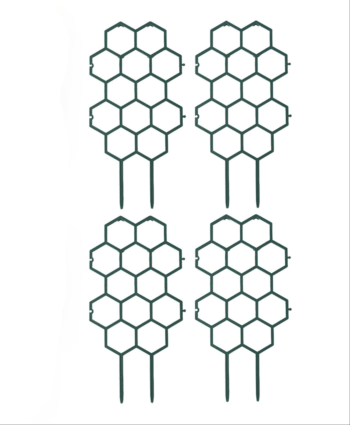 Honeycomb Pattern Plastic Plant Trellis Pack Of 2 / Ruchi