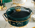 Marble Pattern Ceramic Serveware / Ruchi