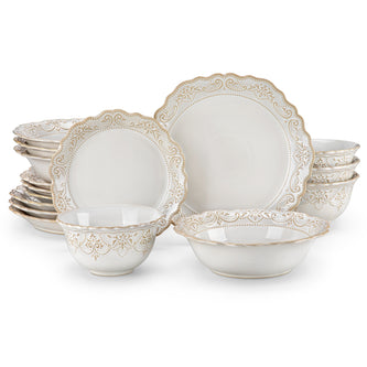 Minimalistic Vintage Ceramic Dinnerware Set / Ruchi
