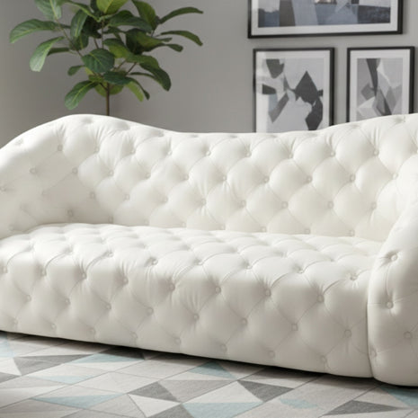 Modern 3 Seater Leather Sofa / Ruchi