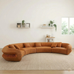 Modern Curved Velvet Sectional Sofa / Ruchi