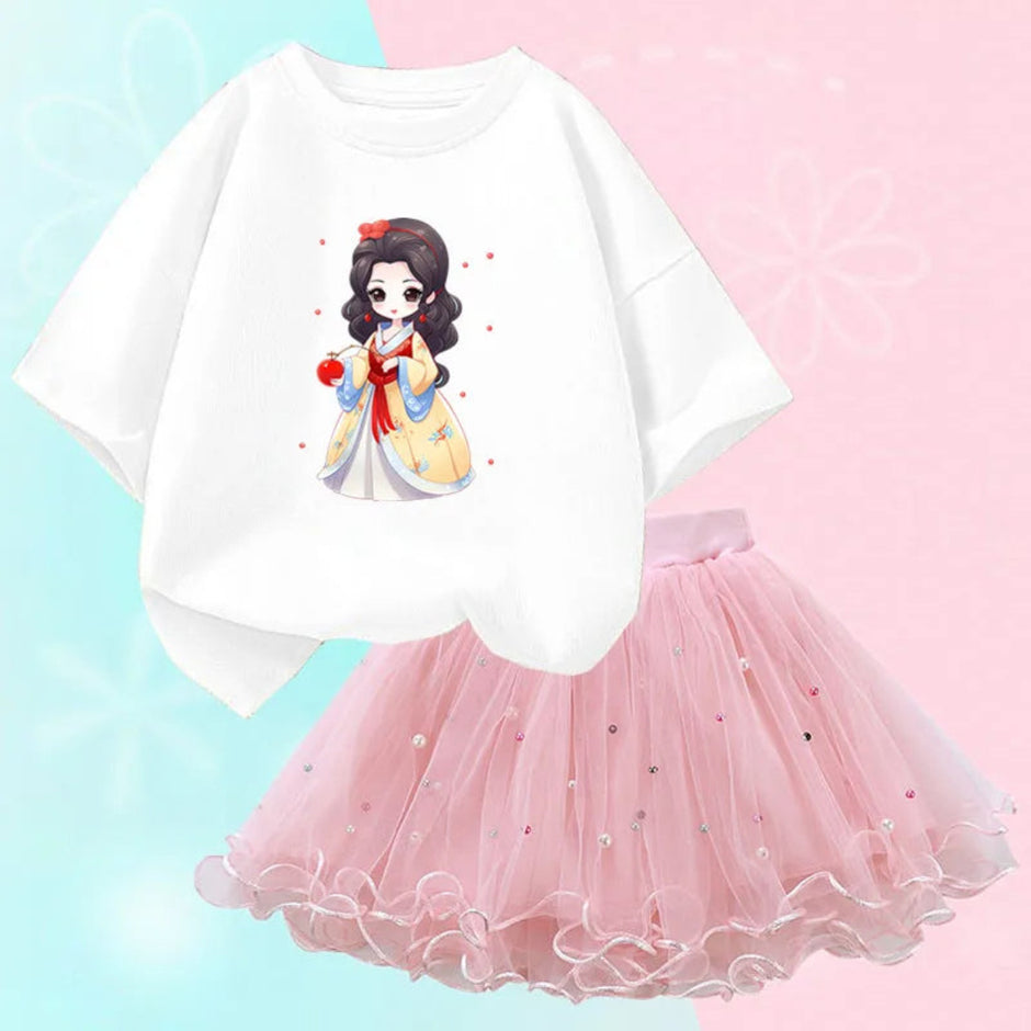Modern Elegant Little Girl Figurine Style Girls Dresses / Ruchi