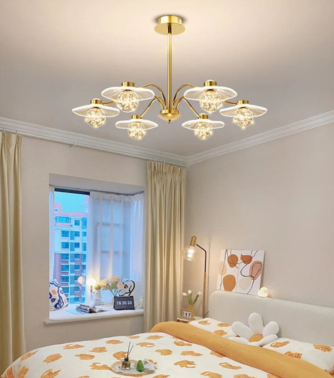 Modern Glass Ball Ceiling LED Chandelier / Ruchi