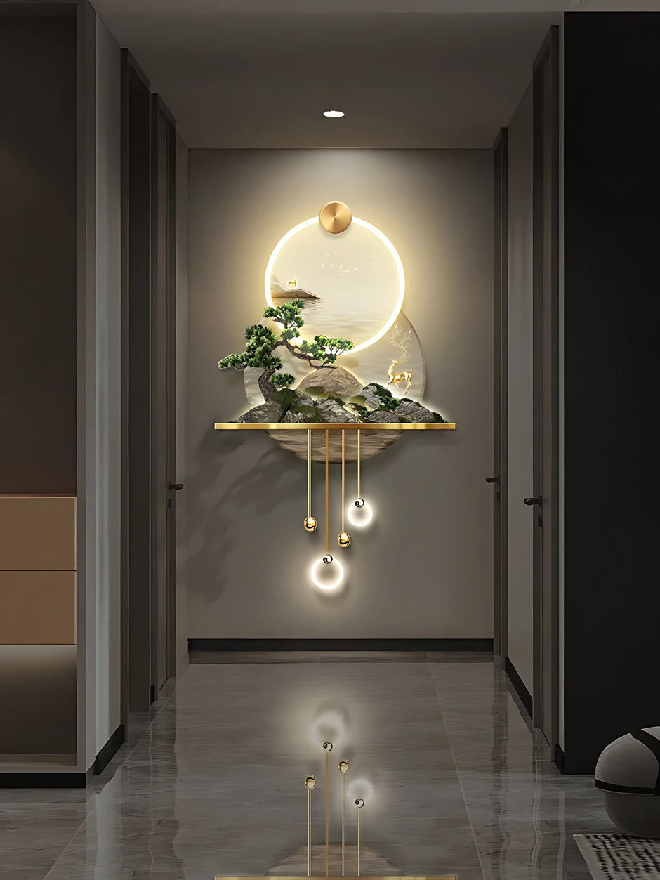 Modern Illuminated LED Remote Control Wall Painting / Ruchi