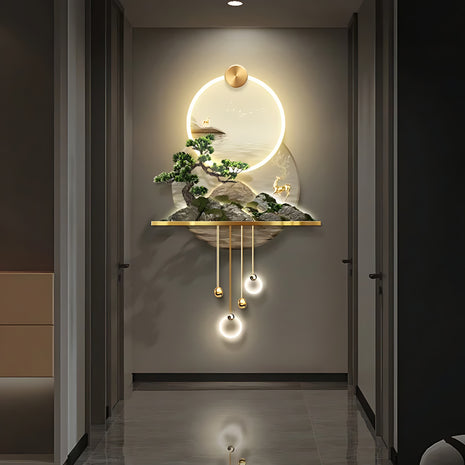 Modern Illuminated LED Remote Control Wall Painting / Ruchi