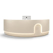Modern LED 105 Inch Curved Wooden Reception Desk / Ruchi 