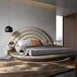 Modern LED Leather Round Bed / Ruchi