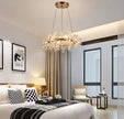 Modern LED Light Crystal Chandelier For Bedroom / Ruchi