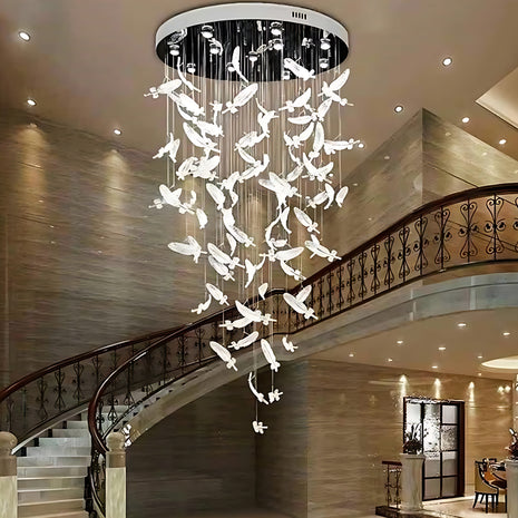 Modern Long Leaf Style LED Chandelier / Ruchi