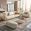 Modern Luxury Chesterfield Leather Sofa Set / Ruchi