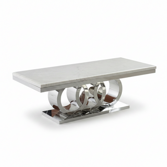 Modern Marble Rectangular Coffee Table / Ruchi