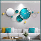 Modern Metal Wall Clock Decor / Ruchi