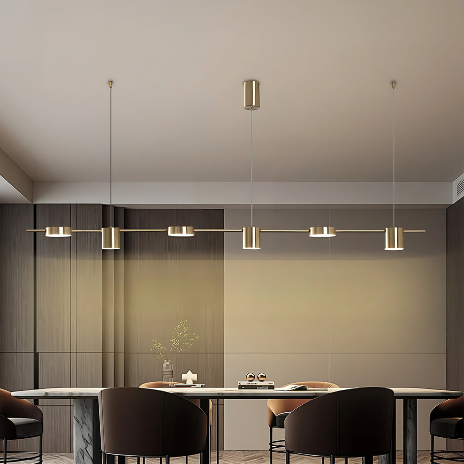 Modern Minimalist LED Linear Pendant Light Chandelier / Ruchi
