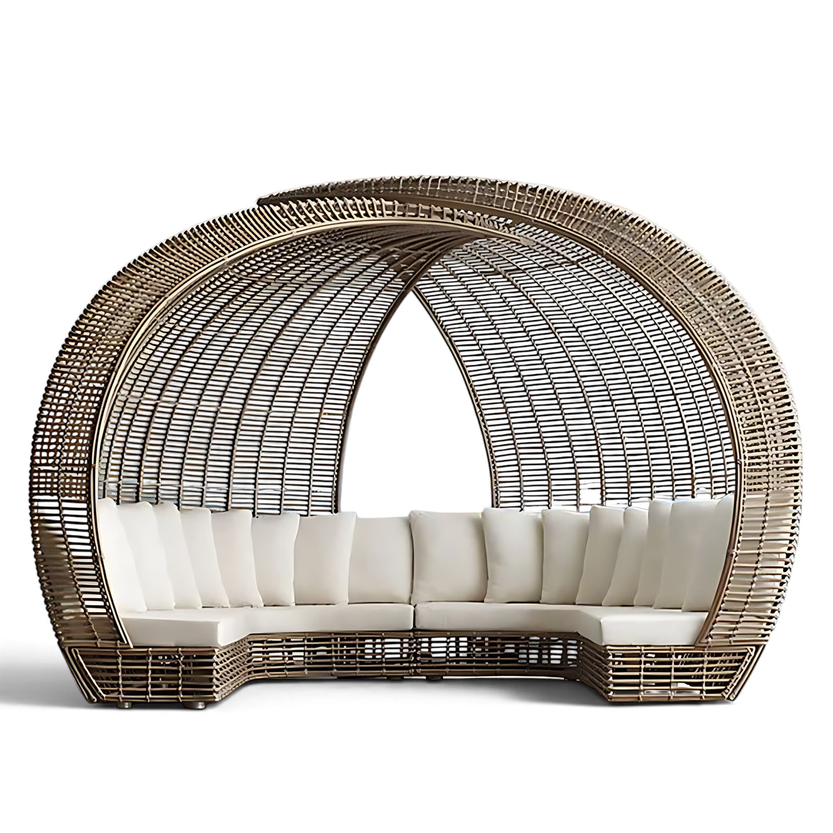 Modern Rattan Patio Outdoor Sofa Bed / Ruchi