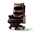 Modern Reclining Leather Office Chair With Footrest / Ruchi