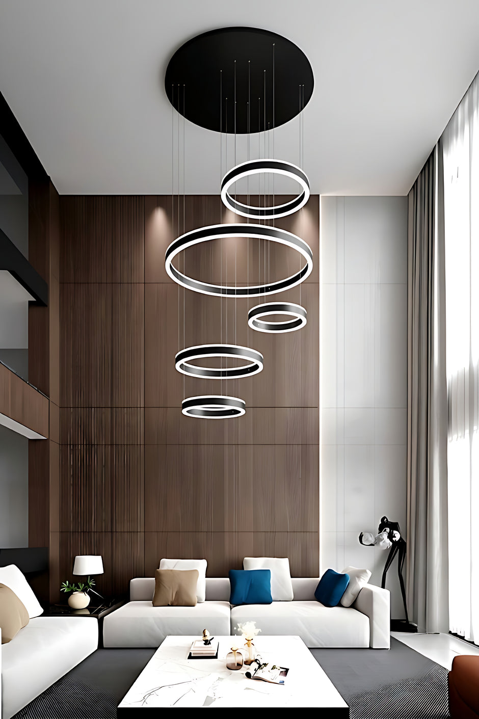 Modern Remote Control LED Circle Chandelier / Ruchi