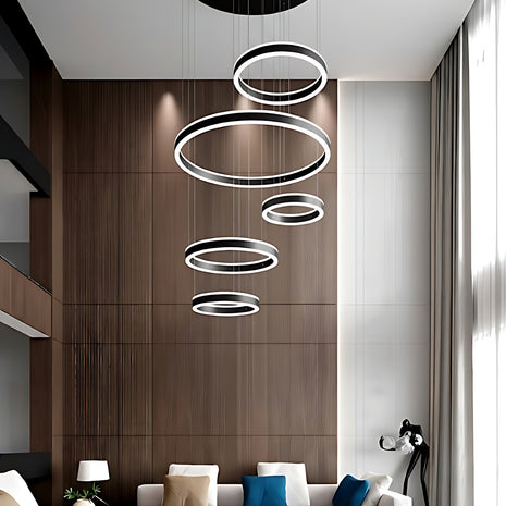 Modern Remote Control LED Circle Chandelier / Ruchi