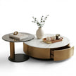 Modern Round Coffee Table With Storage / Ruchi