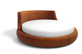 Modern Velvet Upholstered Round Bed / Ruchi