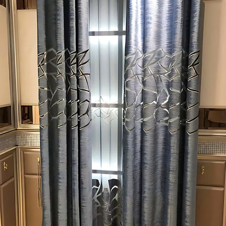 Modern Velvet Window Curtain For Bedroom / Ruchi