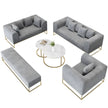 Modern Velvet Wooden Sofa Set / Ruchi