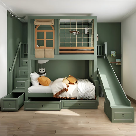 Modern Wooden Kids Bunk Bed / Ruchi