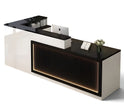 Modern Wooden LED Reception Desk / Ruchi