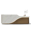 Modern Wooden Reception Desk With LED / Ruchi 