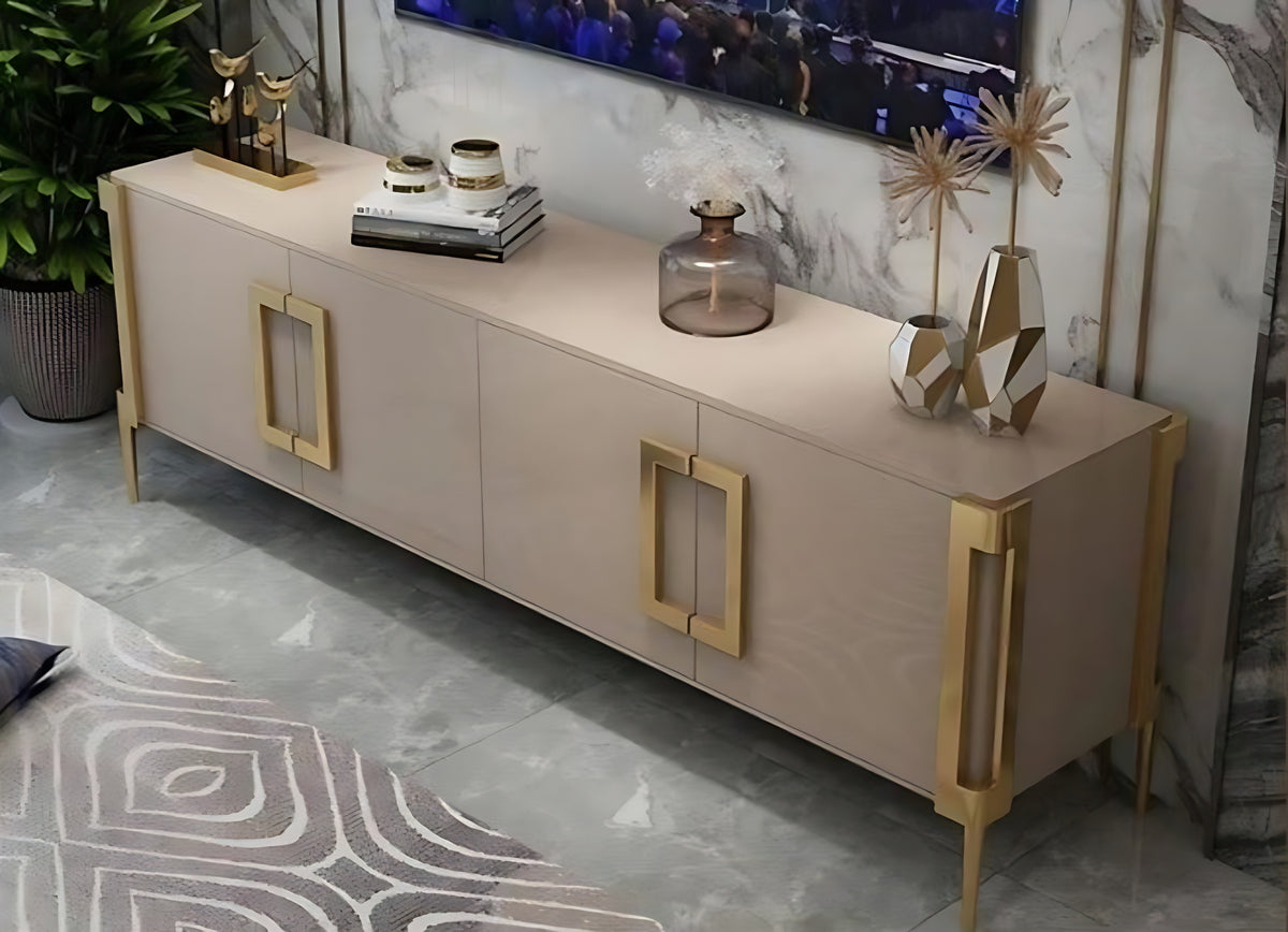 Modern Wooden TV Stand With Storage / Ruchi