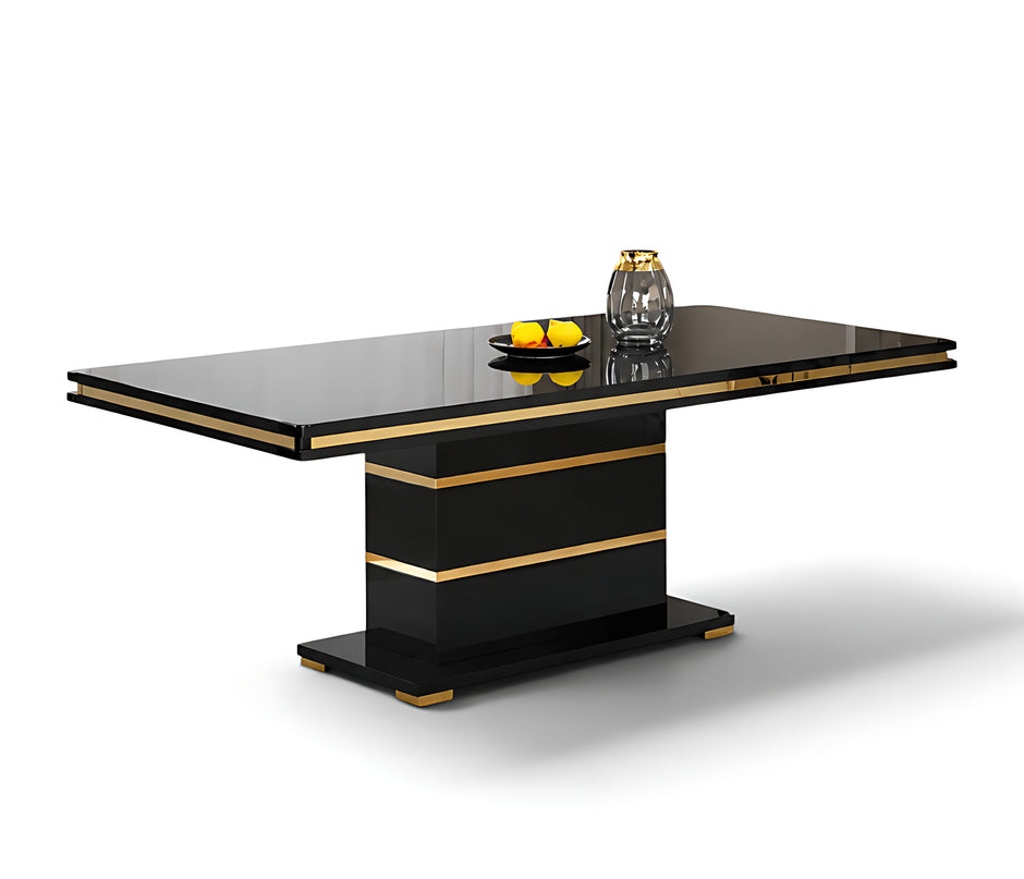Modern Wooden Top Rectangular Dining Table / Ruchi