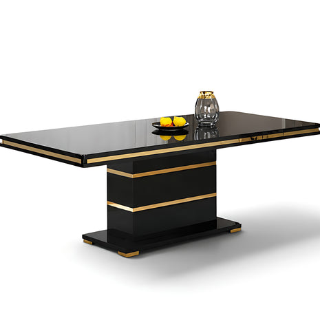 Modern Wooden Top Rectangular Dining Table / Ruchi