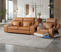 Power Recliner Leather LED Sofa Set / Ruchi