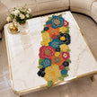 Multicolor Beaded Fabric Table Runner / Ruchi