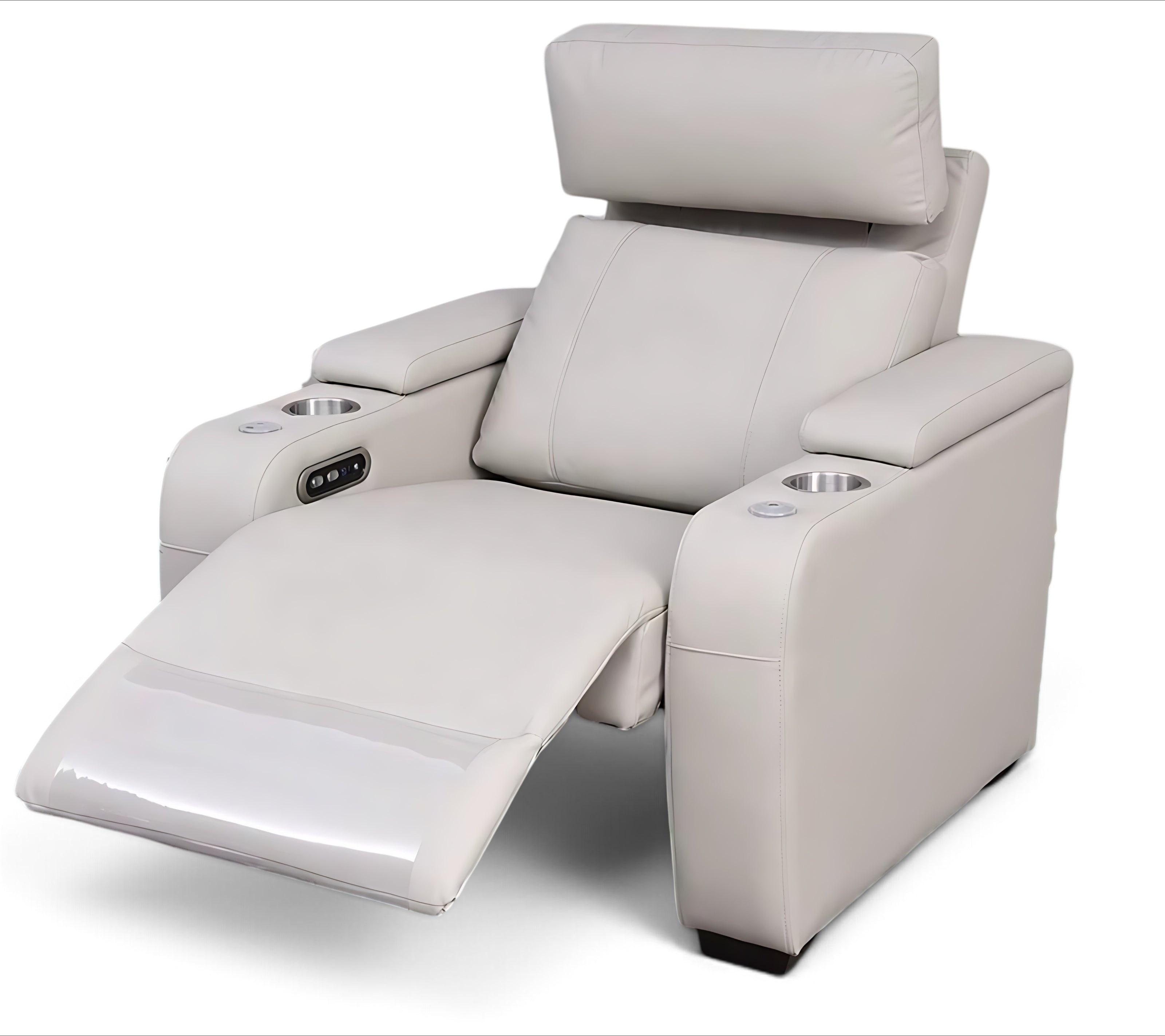 Multifunctional Theater LED Leather Power Recliner Sofa / Ruchi