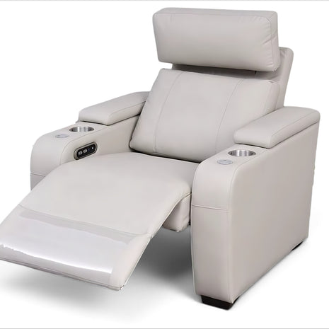 Multifunctional Theater LED Leather Power Recliner Sofa / Ruchi