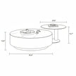 Modern Round Coffee Table With Storage / Ruchi