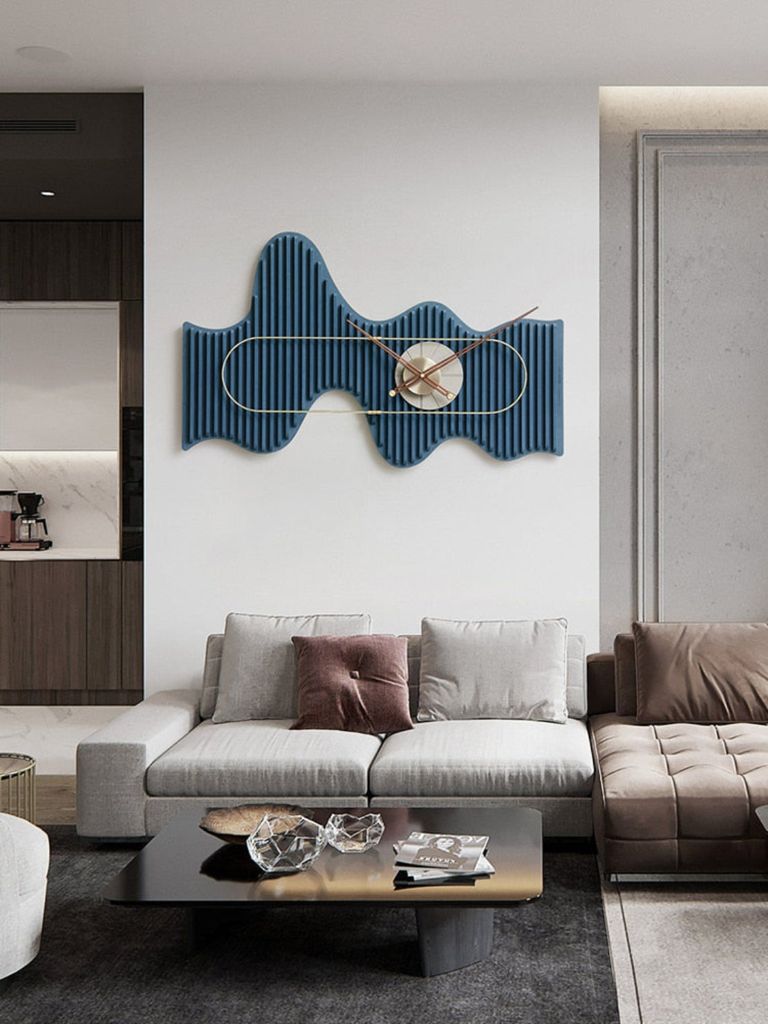 Modern Wooden Style Wall Clock / Ruchi