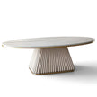 Oval Marble Top Modern Coffee Table / Ruchi