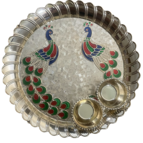 Raksha Bandhan Metal Thali Set / Ruchi