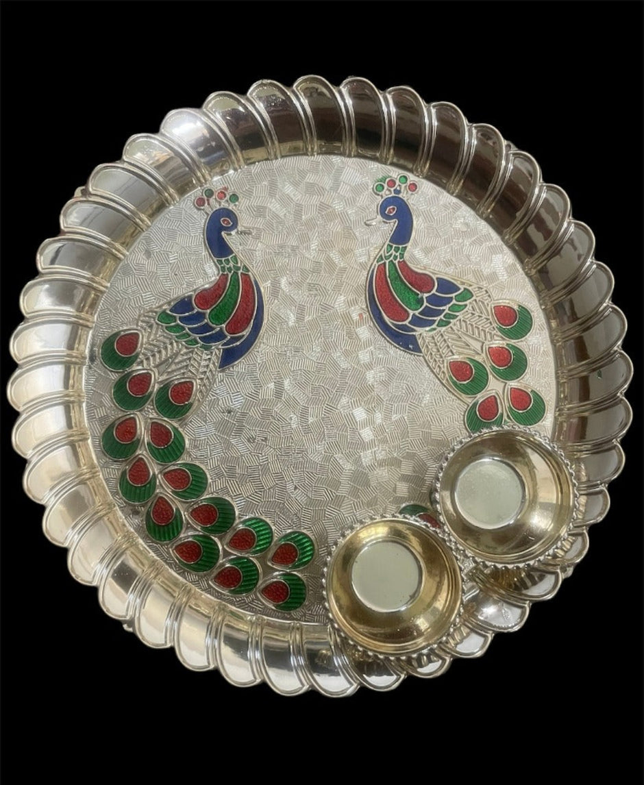 Raksha Bandhan Metal Thali Set / Ruchi