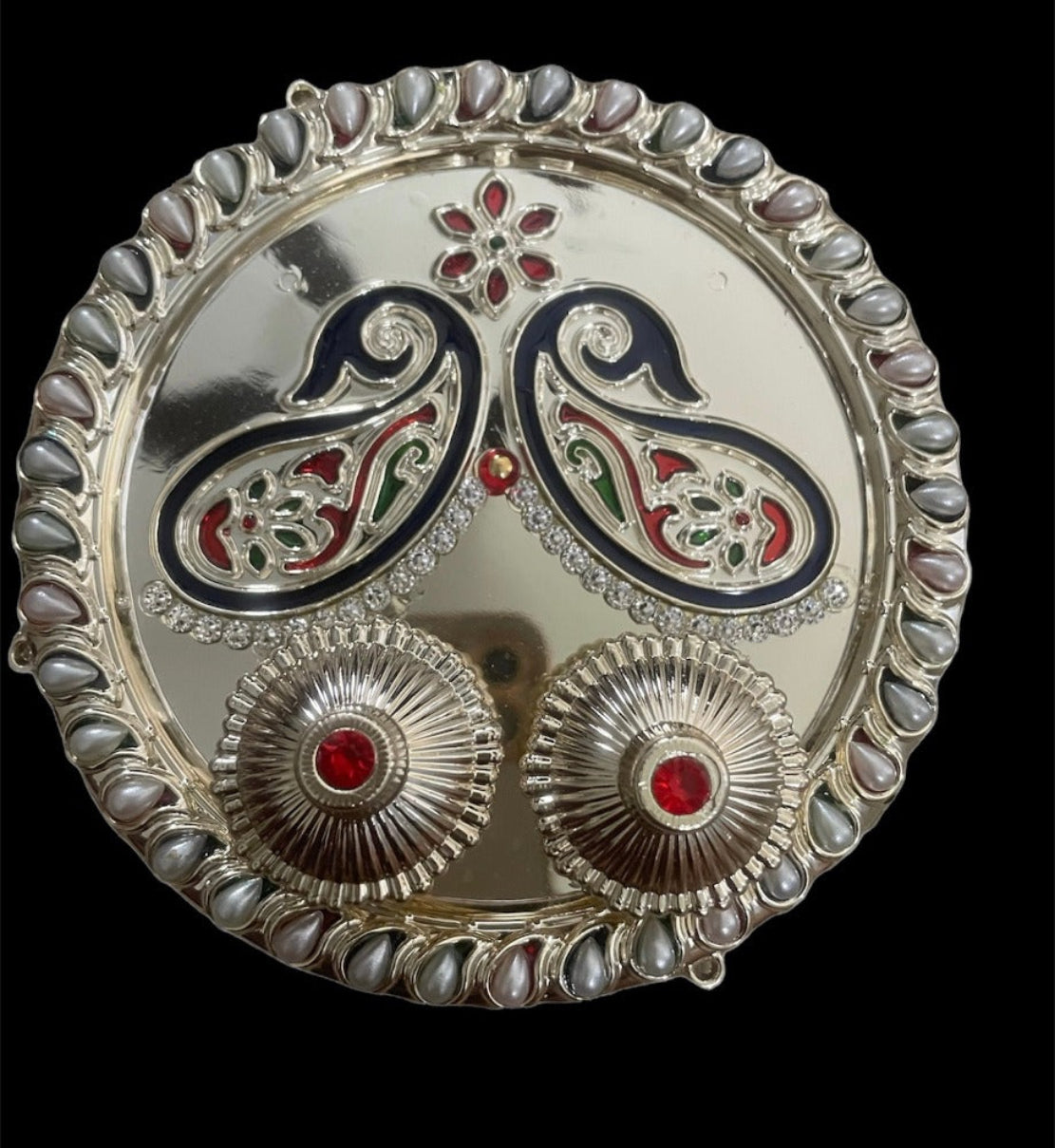 Rakhi Lumba And Thali Set With Chandan Rice / Ruchi 