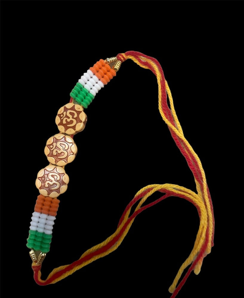 Raksha Bandhan Set Of Octagonal Thali With Unique Rakhis / Ruchi