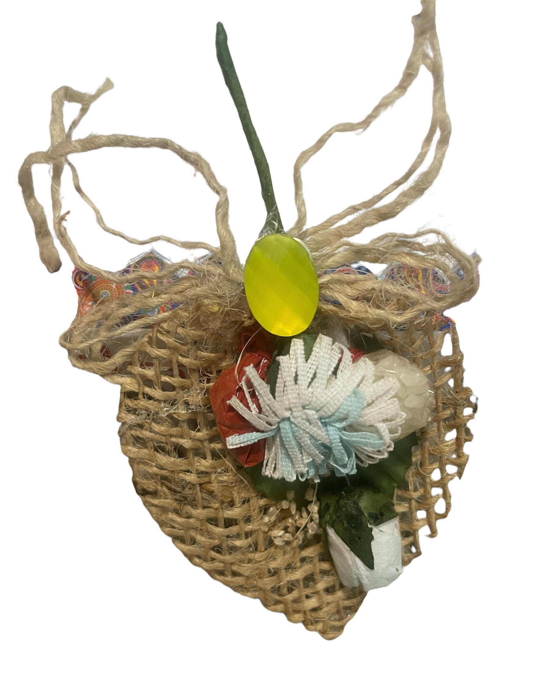 Eye-Alluring Set of 1 Leaf-Shaped Raksha Bandhan Thali With Rakhi And Lumba / Ruchi