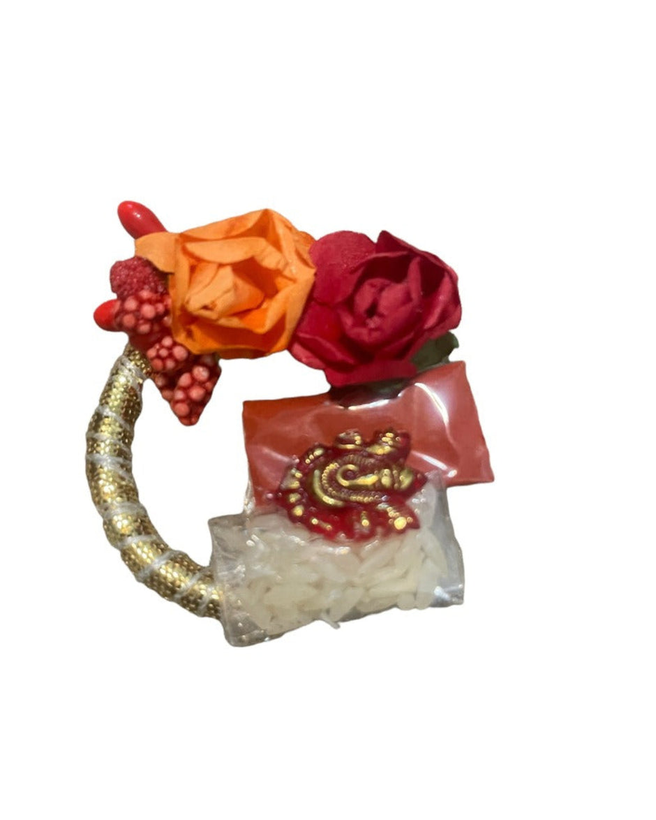 Rakhi Lumba And Thali Set With Chandan Rice / Ruchi 