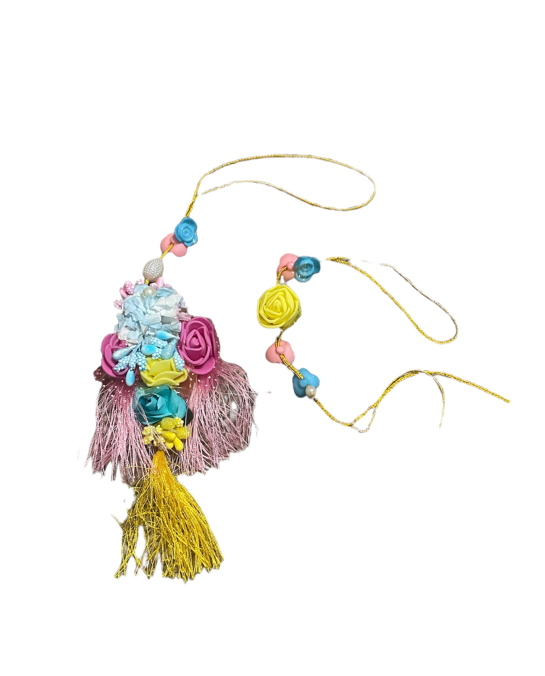 Eye-Alluring Set of 1 Leaf-Shaped Raksha Bandhan Thali With Rakhi And Lumba / Ruchi