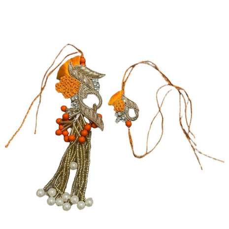 Rakhi Lumba Metal Thali Set For Brother / Ruchi