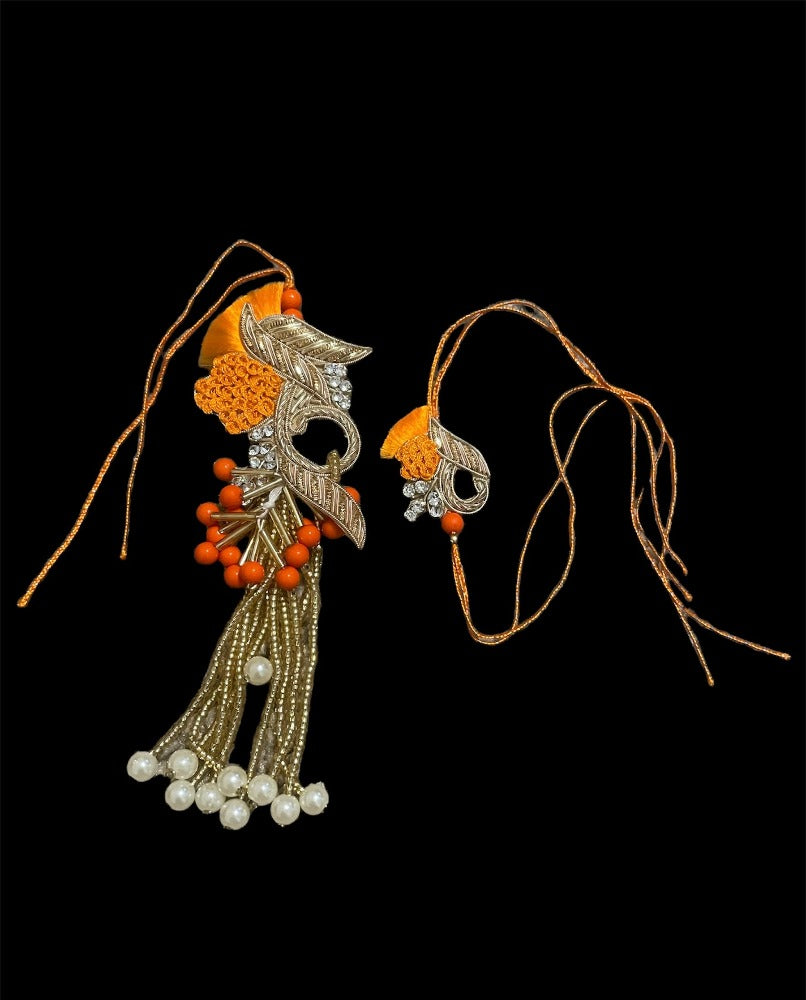 Decorative Set Of Raksha Bandhan Thali With Rakhi And Lumba / Ruchi