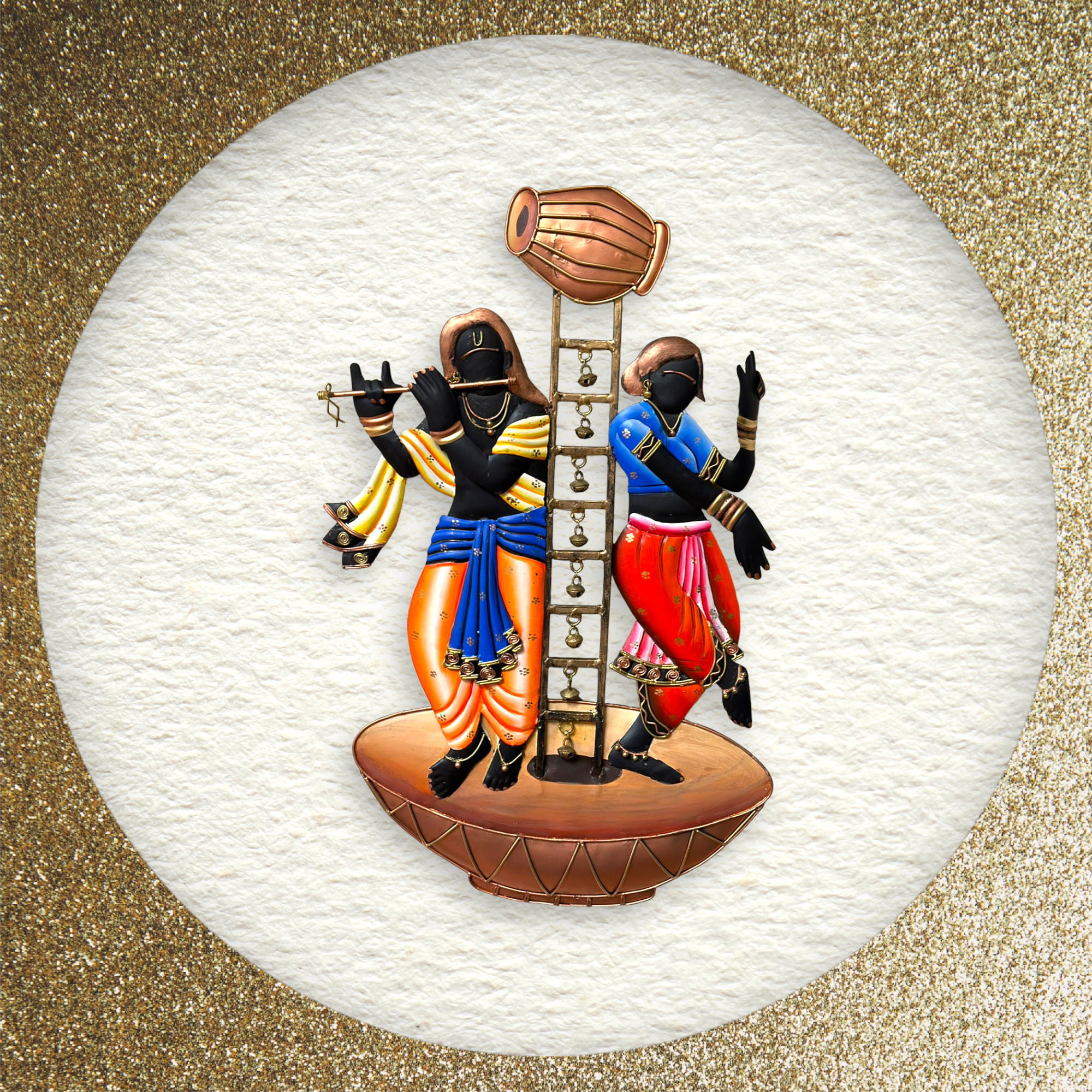 Wall Hanging Metal Decor For Living Room / Ruchi