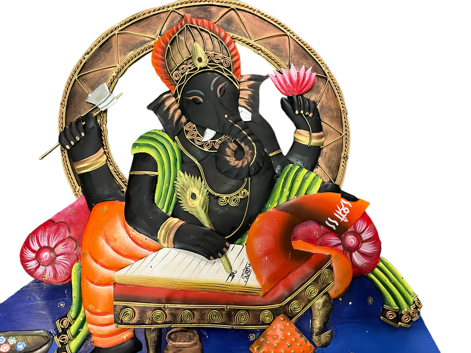 Handcrafted Lord Ganesha Metal Wall Hanging / Ruchi