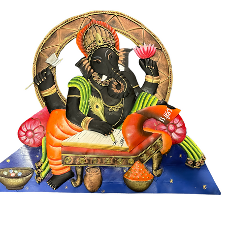 Handcrafted Lord Ganesha Metal Wall Hanging / Ruchi